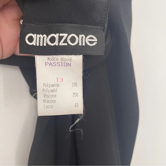 Dress V-Neck sleeveless black L Stretchy Amazone - Picture 4 of 4